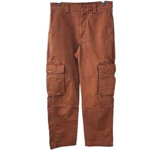 Aritzia TNA Troop Cargo Pants, Cotton, Mid Rise, Utility, Brown, Size 6